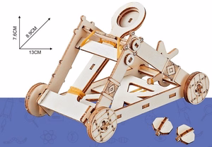 Medinis konstruktorius "Katapulta", mokomasis modelis