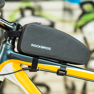 Rockbros AS-019 vandeniui atsparus dviračio rėmo krepšys 1.5 l - juodas