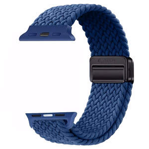 TECH-PROTECT NYLONMAG APPLE WATCH 4 / 5 / 6 / 7 / 8 / 9 / SE / ULTRA 1 / 2 (42 / 44 / 45 / 49 MM) MONTEGO MĖLYNAS