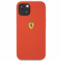 Ferrari FESSIHCP13SRE iPhone 13 mini 5.4" kietas silikoninis dėklas raudonas/raudonas
