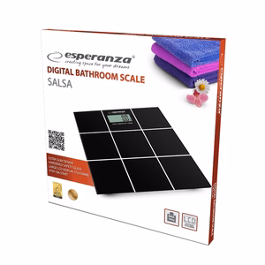 Esperanza EBS004 personal scale Rectangle Black Electronic personal scale