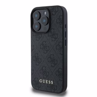 Guess 4G Classic dėklas telefonui iPhone 16 Pro Max - juodas