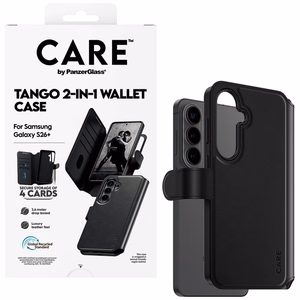 CARE by PanzerGlass Tango 2in1 Wallet dėklas Samsung Galaxy S26+ - juodas