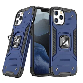 Wozinsky Ring Armor Case stovas tvirtas atsparus dėklas iPhone 13 mėlynas