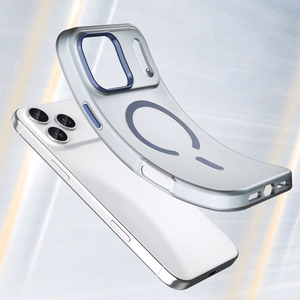 Dėklas telefonui iPhone 17 Pro - Magnētinis abrazyvinis dėklas, suderinamas su MagSafe - matinis mėlynas