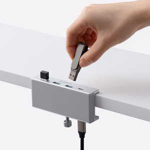 "Orico MH4PC" šakotuvas su USB-C / 3x USB-A 3.0 + 1x USB-C 3.0 - sidabrinės spalvos