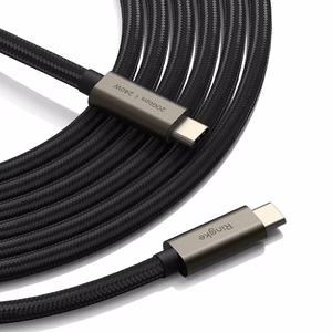 "Ringke" USB-C 3.2 Gen. PD240W kabelis 100 cm - juodas