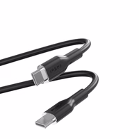 PURO ICON Soft laidas - Kabel USB-C do USB-C 1,5 m (juodas)