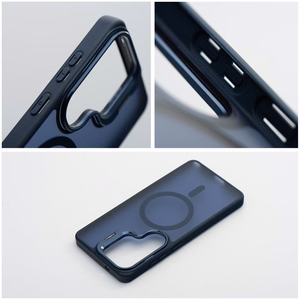 Case for Samsung S26 ULTRA Forcell F-Protect Shadow Stand Premium compatible with MagSafe navy blue