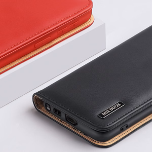 Dux Ducis Hivo dėklas Samsung Galaxy S23+ atverčiamas dėklas su pinigine ir RFID apsauga raudonas