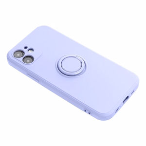 SILICONE RING dėklas skirtas XIAOMI Redmi Note 15 Pro 5G violetinis