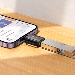 OTG adapteris Lightning į USB A Hoco UA31A juodas