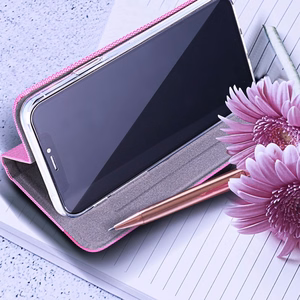 SENSITIVE knygutės dėklas XIAOMI Redmi Note 15 5G rožinis