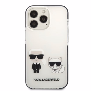 Karl Lagerfeld KLHCP13XTPEKCW Dėklas telefonui iPhone 13 Pro Max 6.7" - baltas (m) Karl&Choupette