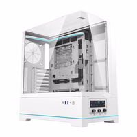 Darkflash DY450 kompiuterio korpusas be ventiliatorių (baltas)