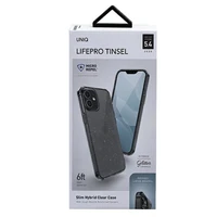 Uniq LifePro Tinsel dėklas telefonui iPhone 12 mini - juodas