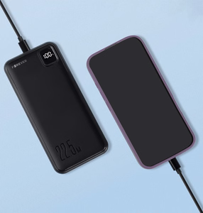 Forever išorinė baterija TB-300M PD QC 22,5W 10000 mAh juoda