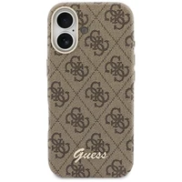 GUESS case for IPHONE 17 compatible with MagSafe GUHMP17S5P4FWMSW (PU FW 4G Script) brown