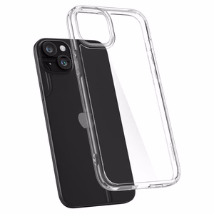 Spigen Crystal Hybrid dėklas telefonui iPhone 15 Plus - skaidrus