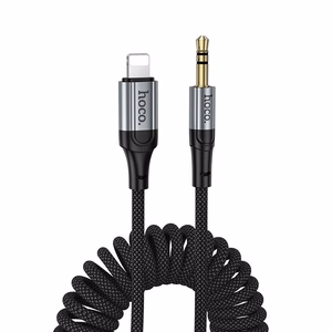 Kabel AUX Jack 3,5 mm do Lightning Hoco 1,5 m UPA33A juodas
