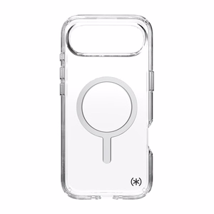 Speck Presidio Perfect-Clear MagSafe dėklas, skirtas iPhone Air, „Clear / Silver“ spalvos