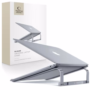 Tech-Protect ULS100 universalus nešiojamojo kompiuterio stovas iki 16" - pilkas