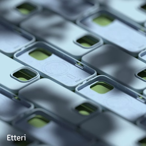 "Etteri" silikoninis magnetinis dėklas "iPhone 16 Pro Max" 6,9" šviesiai mėlynas