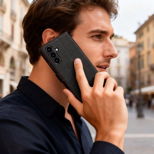 Tech-Protect Piniginė Dėklas for Samsung Galaxy A57 5G - juodas and raudonas