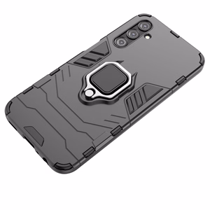 Dėklas telefonui Ring Armor Samsung Galaxy A24 4G su magnetiniu laikikliu ir žiedu - juodas