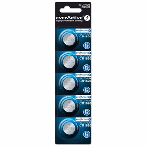 Ličio baterija mini everActive CR1620 5 vnt.