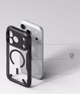 Ringke Fusion X Magnetic MagSafe dėklas iPhone 18 Pro Max / 17 Pro Max, juodas