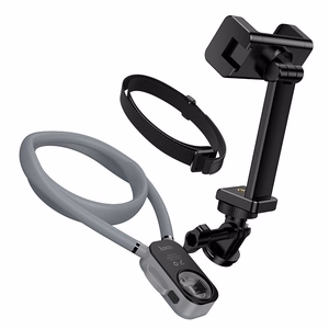 Neck universal phone holder Hoco K30 black gray