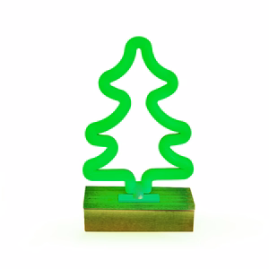 Neon Wood Stand LED TREE green FLNW03 Forever Light
