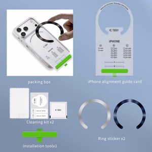 "Tech-Protect" MMP-210 MagSafe 2 vnt. magnetinis žiedas - oranžinis / juodas