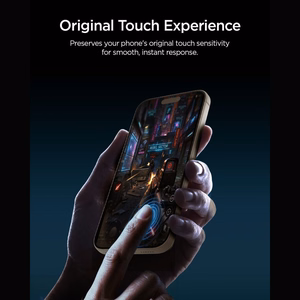 Spigen Glas.tR EZ Fit Pro HD AC privatumo grūdintas apsauginis stiklas, skirtas iPhone 18 Pro Max