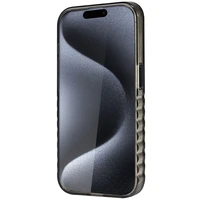 Audi IML Magnetinis dėklas su dideliu logotipu telefonui iPhone 15 Pro - juodas