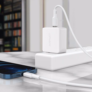 Acefast kabelis MFI USB Type C - Lightning 1.2m, 30W, 3A juodas (C2-01 juodas)