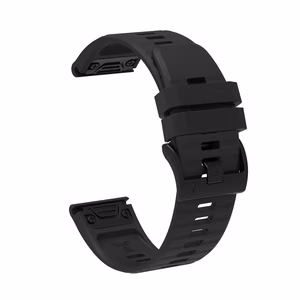 Силиконовый ремешок для Garmin Fenix 3 / 5X / 6X / 7X Pro - черный