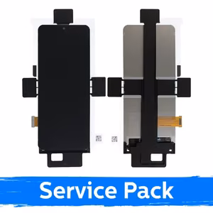 LCD ekranas suderinamas su Samsung F741 Z Flip6 (VIDINIS) juodas (Service Pack) (NF versija)