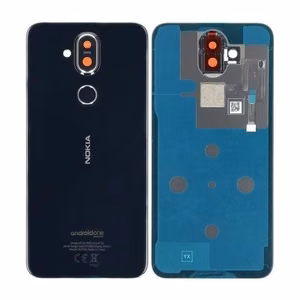 Galinis dangtelis Nokia 8.1 juodas originalus (naudotas Grade B)