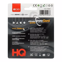 Imro atminties kortelė 8GB microSDHC cl. 10 + adapteris