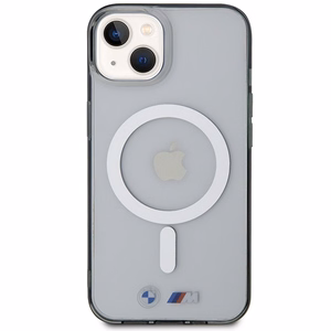 BMW BMHMP14SHCRS iPhone 14 6.1" dėklas skaidrus kietas dėklas Sidabrinis Žiedas MagSafe