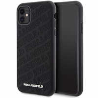 Karl Lagerfeld Quilted K Pattern dėklas telefonui iPhone 11 / Xr - juodas