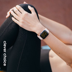 Crong Liquid dirželis, skirtas Apple Watch 38 / 40 / 41 / 42 mm, smėlio rausvas