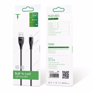T-PHOX LAIDAS X-LITE LIGHTNING JUODAS 1M 3A