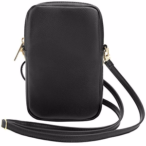 Guess rankinė GUWBZPGSTEGK juoda/juoda Zip Triangle 4G