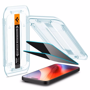 Spigen Glas.tR EZ Fit Privacy Tempered Glass for iPhone 16 Pro / 17 / 17 Pro - 2 pcs.