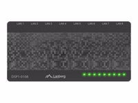 Lanberg DSP1-0108 komutatorius 8 prievadų