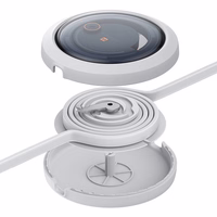 Greito įkrovimo 3in1 kabelis Baseus Free2Draw, USB į micro USB+USB-C+Lightning, 3.5A, 1.1m (baltas)