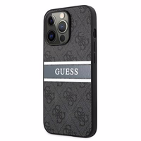 Guess GUHCP13L4GDGR iPhone 13 Pro / 13 6.1" pilkas/pilkas hardcase 4G Stripe